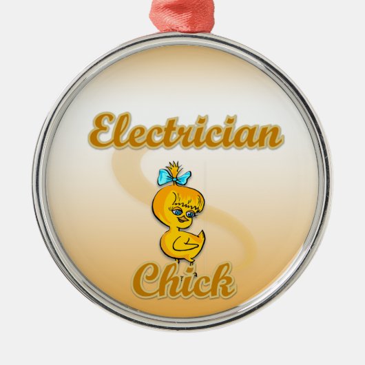 Elektrochick Silbernes Ornament (Vorne)