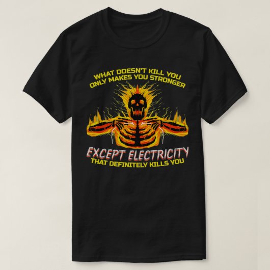 Elektrodesign Funny für Electrician Electrica T-Shirt (Design vorne)