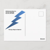 Elektrodienstleistungen Postkarte (Rückseite)