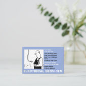 Elektrodienstleistungen Visitenkarte (Stehend Vorderseite)