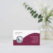 Elektrofachkunde Elegante ElectricPlug-Icon Visitenkarte (Stehend Vorderseite)