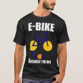 Elektrofahrer mit Großrad  T-Shirt (Vorderseite)