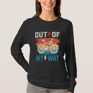 Elektrofahrrad AUS DEM WEG Lustiges E-Bike Elektri T-Shirt