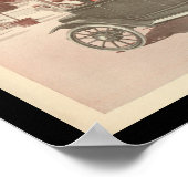 Elektrofahrzeuge Kraftfahrzeuge Vintag drucken Poster (Ecke)