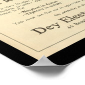 Elektrofahrzeuge Kraftfahrzeuge Vintag Poster (Ecke)