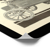 Elektrofahrzeuge Kraftfahrzeuge Vintage Lastkraftw Poster (Ecke)