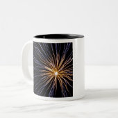 Elektrofeuerwerk Zweifarbige Tasse (Vorderseite Links)