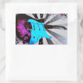 Elektrogitarren-Aufkleber Rechteckiger Aufkleber (Tasche)