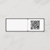 Elektrogitarrist Mini Visitenkarte (Rückseite)