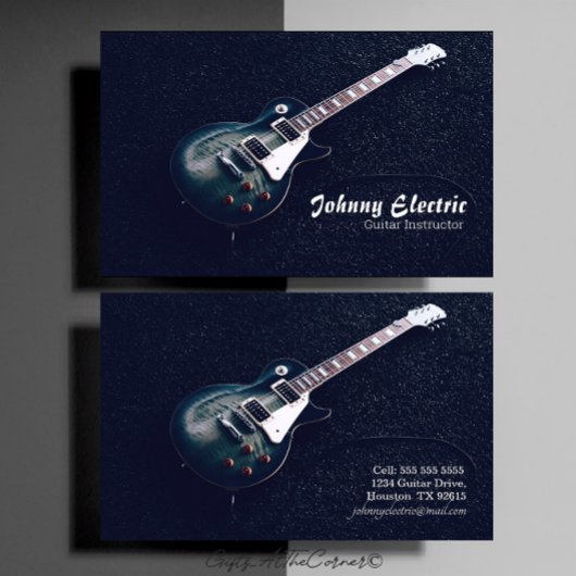 Elektrogitarrist Visitenkarte