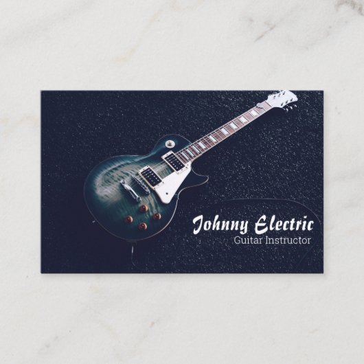Elektrogitarrist Visitenkarte (Vorderseite)