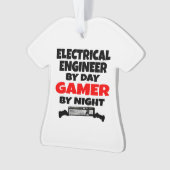 Elektroingenieur bei Day Gamer by Night Ornament (Vorderseite)