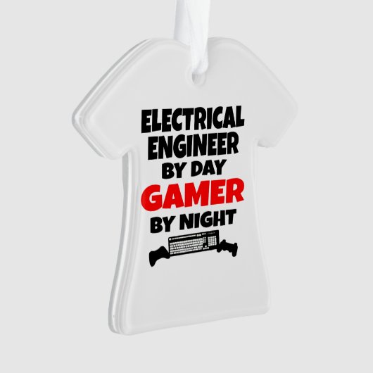 Elektroingenieur bei Day Gamer by Night Ornament (Vorderseite)