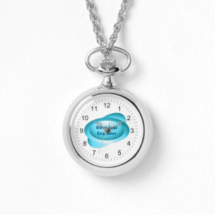Elektroingenieur Blau Armbanduhr