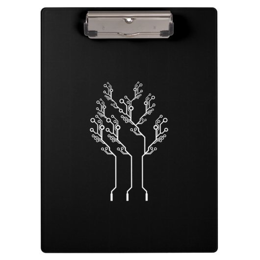 Elektroingenieur-Computer-Nerd Klemmbrett (Vorderseite)