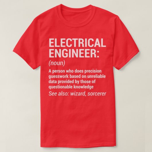 Elektroingenieur Definition Hoch Engineering G T-Shirt (Design vorne)