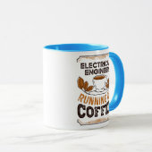 Elektroingenieur, der auf Coffee Caffeine Gif läuf Tasse (VorderseiteRechts)