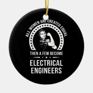 Elektroingenieur für Frauen ist gleich Keramik Ornament