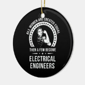 Elektroingenieur für Frauen ist gleich Keramik Ornament (Links)