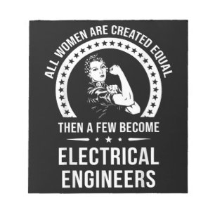 Elektroingenieur für Women Are Created Equal Notizblock