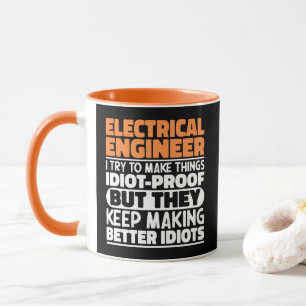Elektroingenieur I versuche, Dinge lustig zu mache Tasse