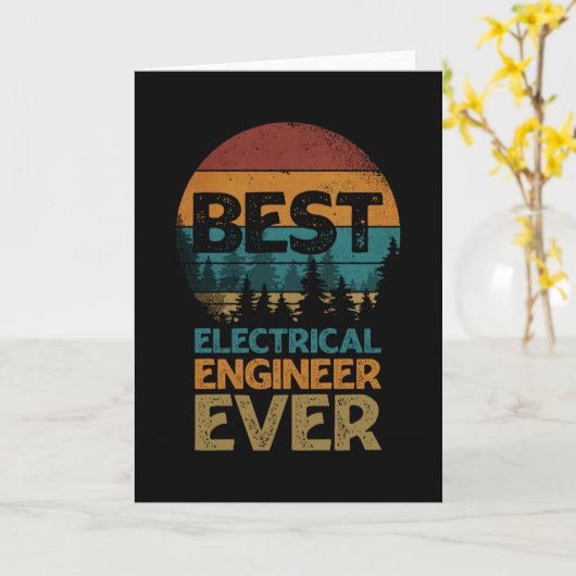 Elektroingenieur Karte (Gelbe Blume)