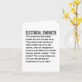 Elektroingenieur Karte (Gelbe Blume)