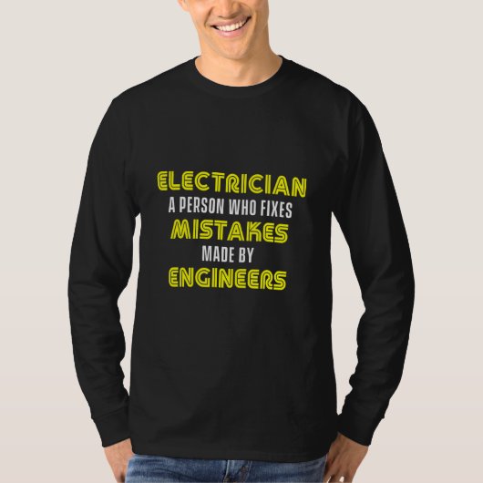 Elektroingenieur Lineman Electric Handwerker Hi T-Shirt (Vorderseite)