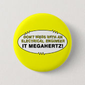 Elektroingenieur Megahertz Oval Button (Vorderseite)
