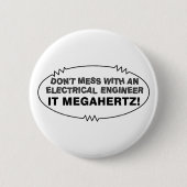 Elektroingenieur Megahertz Oval Button (Vorderseite)