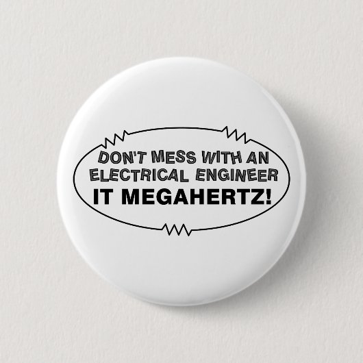 Elektroingenieur Megahertz Oval Button (Vorderseite)