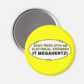 Elektroingenieur Megahertz Oval Magnet (Vorderseite/Rückseite)