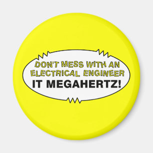 Elektroingenieur Megahertz Oval Magnet