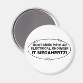 Elektroingenieur Megahertz Oval Magnet (Vorderseite/Rückseite)