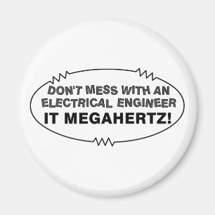 Elektroingenieur Megahertz Oval Magnet