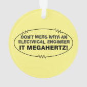 Elektroingenieur Megahertz Oval Ornament (Rückseite)