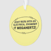 Elektroingenieur Megahertz Oval Ornament (Vorderseite)
