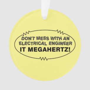 Elektroingenieur Megahertz Oval Ornament