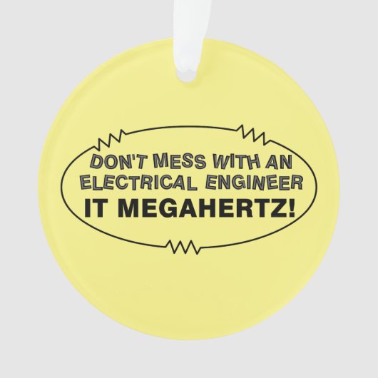 Elektroingenieur Megahertz Oval Ornament (Vorderseite)