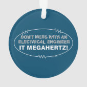 Elektroingenieur Megahertz Oval Ornament (Rückseite)
