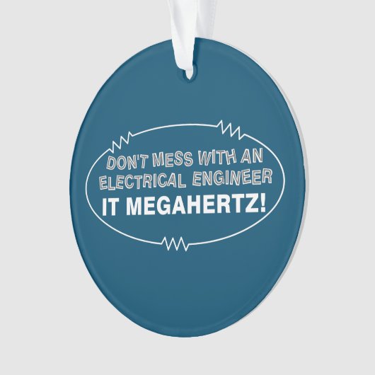 Elektroingenieur Megahertz Oval Ornament (Vorderseite)