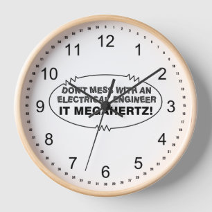 Elektroingenieur Megahertz Oval Uhr