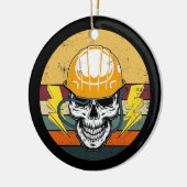 Elektroingenieur Retro Electrical Skull Keramik Ornament (Links)