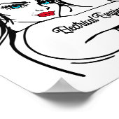 Elektroingenieur Rosie The Riveter Button Up Poster (Ecke)