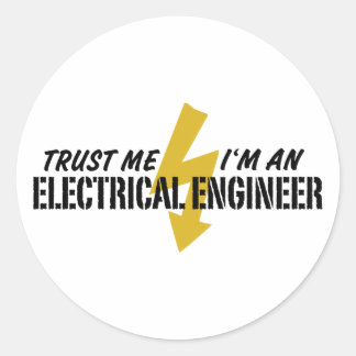 Elektroingenieur Runder Aufkleber
