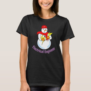 Elektroingenieur Schneemann T-Shirt