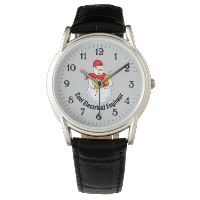 Elektroingenieur Snowman Armbanduhr (Vorderseite)