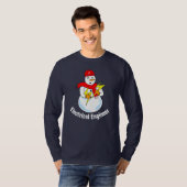 Elektroingenieur Snowman T-Shirt (Vorne ganz)