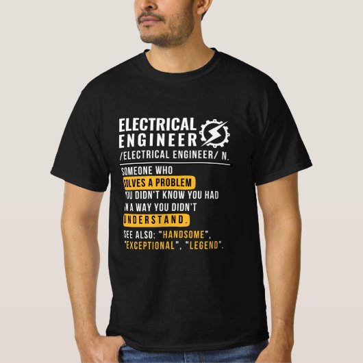 Elektroingenieur [Substantiv] T - Shirt (Vorderseite)