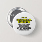 Elektroingenieur... Überlegene Intelligenz Button (Vorne & Hinten)